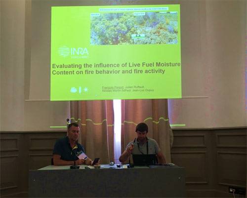 L’équipe feu à la 6ème conférence internationale sur le comportement des incendies et les combustibles à Marseille